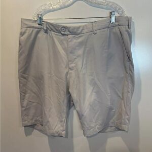 Bugatchi Gray Flat‎ Front Bermuda 10” Shorts Mens Size 42 (1612)